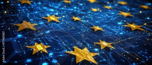 European Union Digital Future, Stars on a Circuit Board