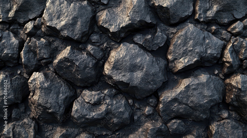 Dark Grey Rough Stone Wall Texture Background Seamless Pattern Dark Grey Rough Stone Wall Texture Background Seamless Pattern