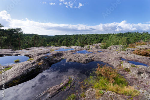 Marie Stuart point of view in The Franchard gorges. Fontainebleau forest photo