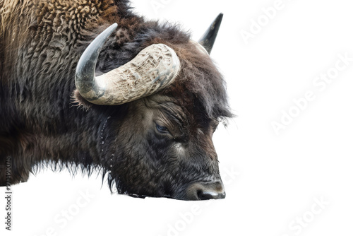 Stunning HD Picture of Buffalo Drinking Water with Clear Transparent Background Capturing Natural Behavior and High Resolution Ideal for Use in Stock Photos and Design