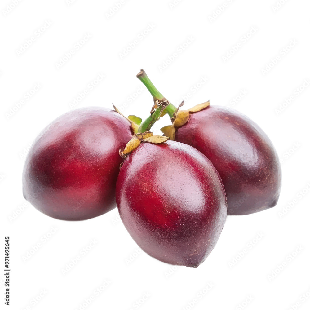 Tamarillo fruit are whole on transparent background Tamarillo fruit are whole on transparent background