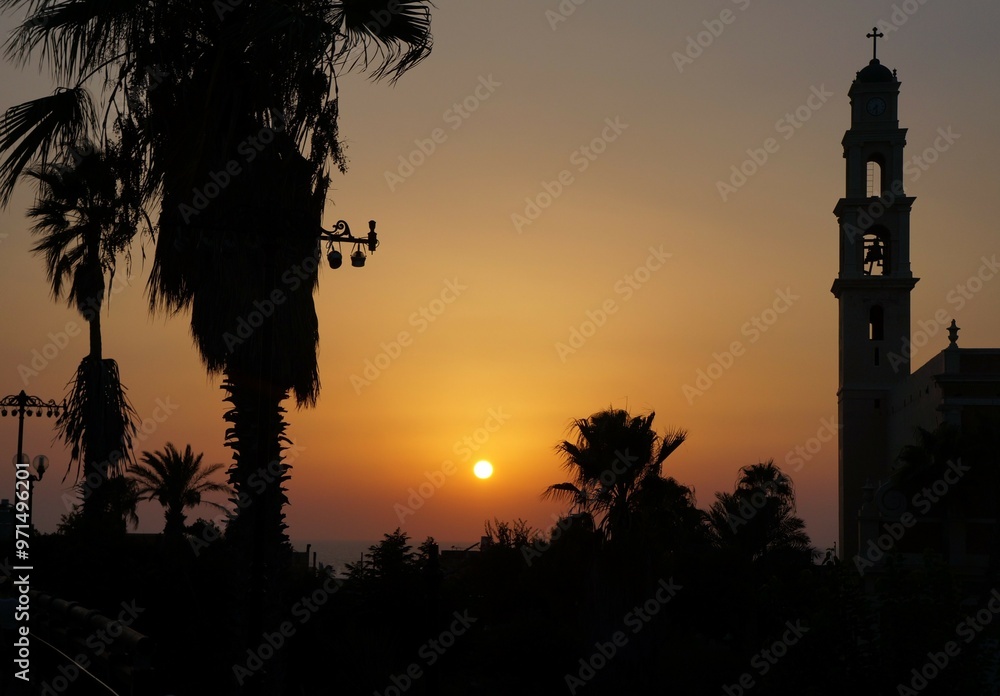 Fototapeta premium Sunset in the middle east