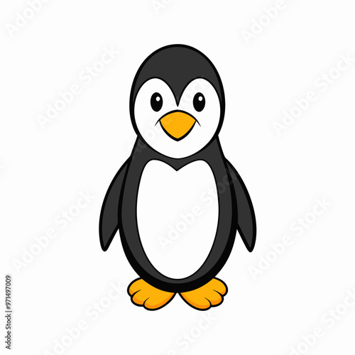 penguin on a white background