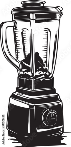 Blender vector with glass