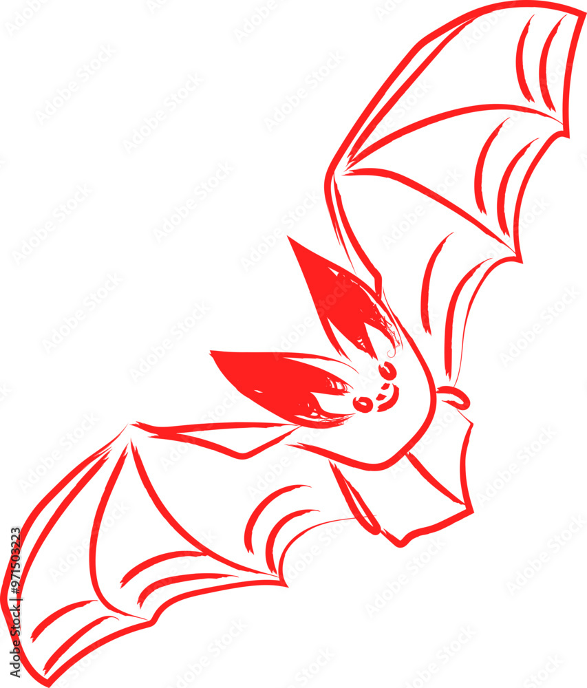 Obraz premium Halloween doodle