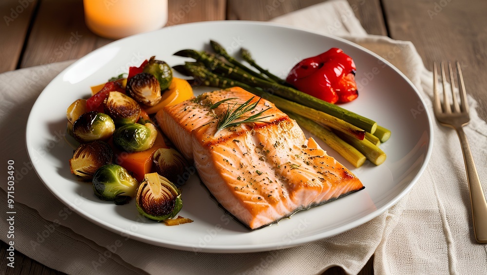 grilled salmon steak grilled salmon steak
