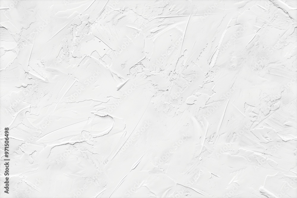 Obraz premium A textured white concrete canvas with subtle variations in surface, creating an abstract appearance. Ideal for backgrounds or minimalist designs.