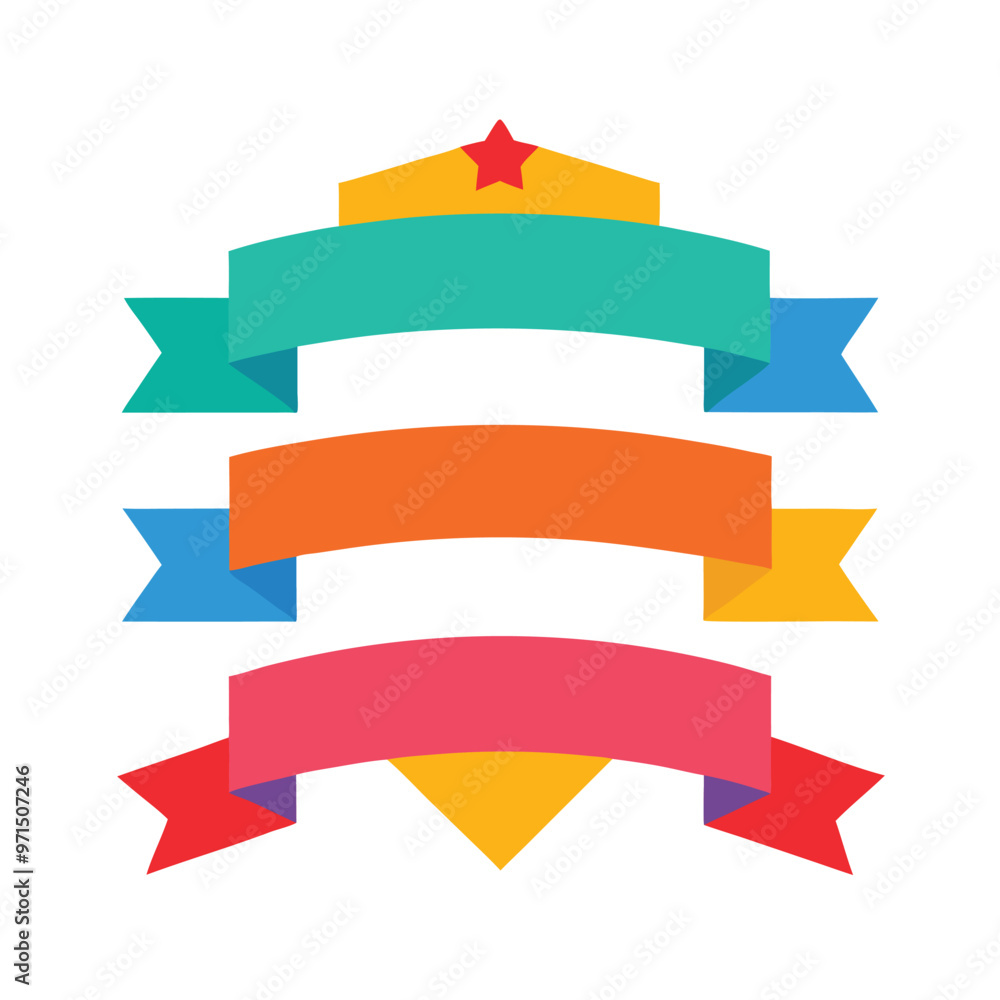 Ribbon Banner Design Vector Set Illustraion png icon on white background Ribbon Banner Design Vector Set Illustraion png icon on white background