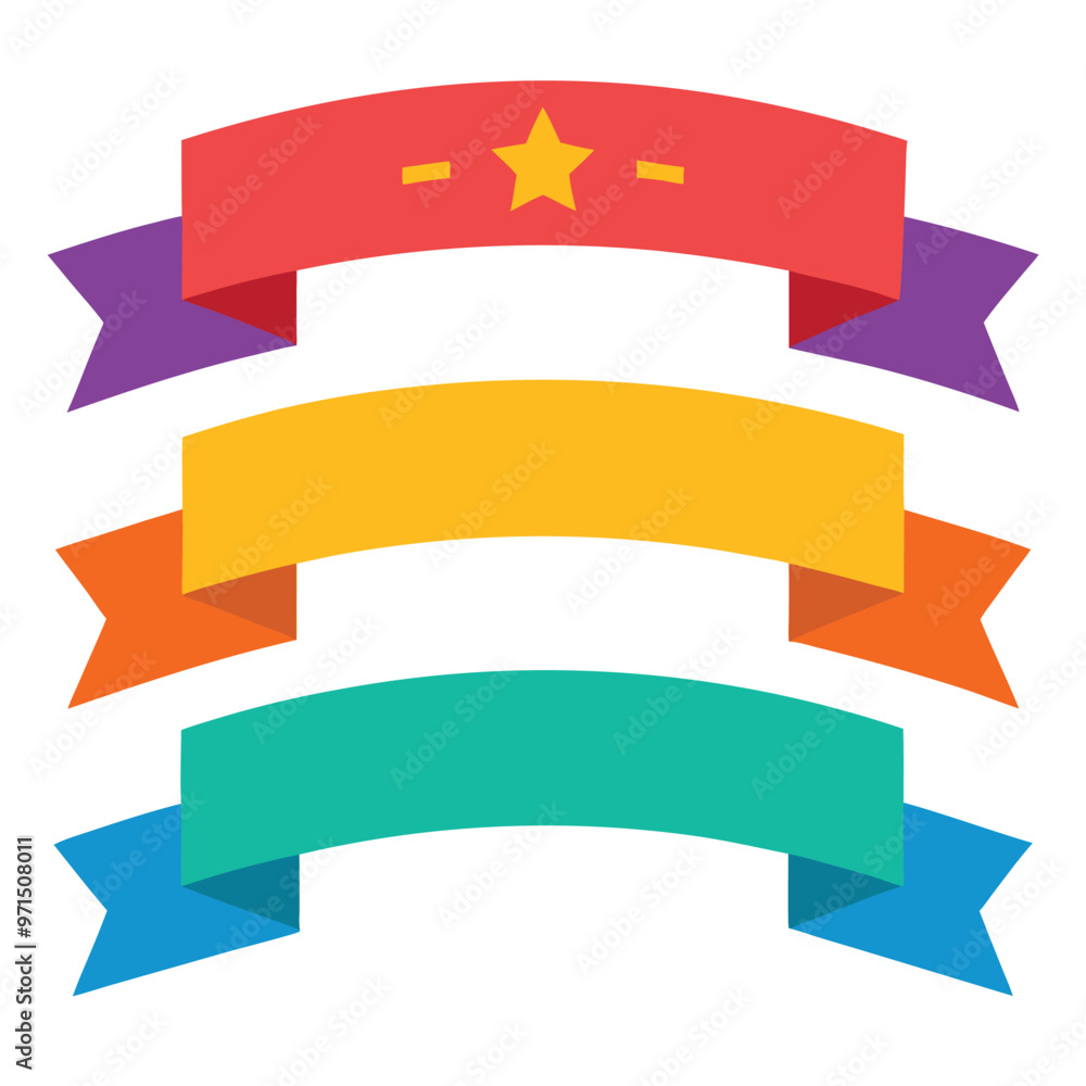 Ribbon Banner Design Vector Set Illustraion png icon on white background Ribbon Banner Design Vector Set Illustraion png icon on white background