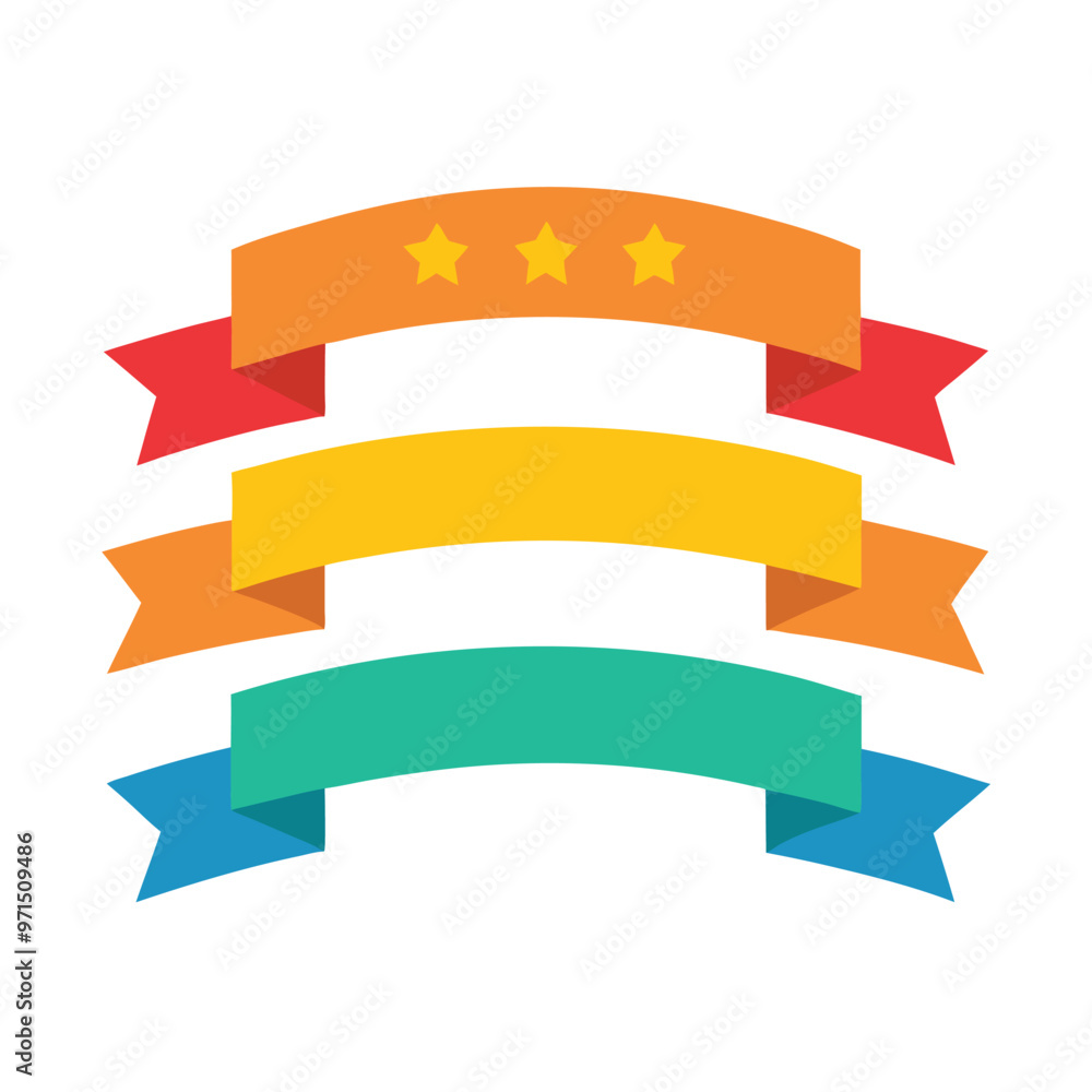 Ribbon Banner Design Vector Set Illustraion png icon on white background Ribbon Banner Design Vector Set Illustraion png icon on white background