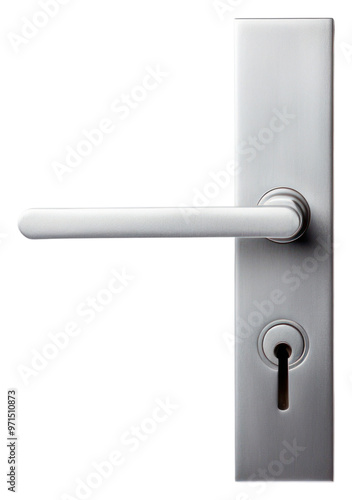 PNG Keyhole handle lock metal door.