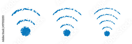 Wi Fi icon vector set. wireless illustration sign collection. Eps 10.