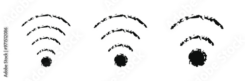 Wi Fi icon vector set. wireless illustration sign collection. Eps 10.