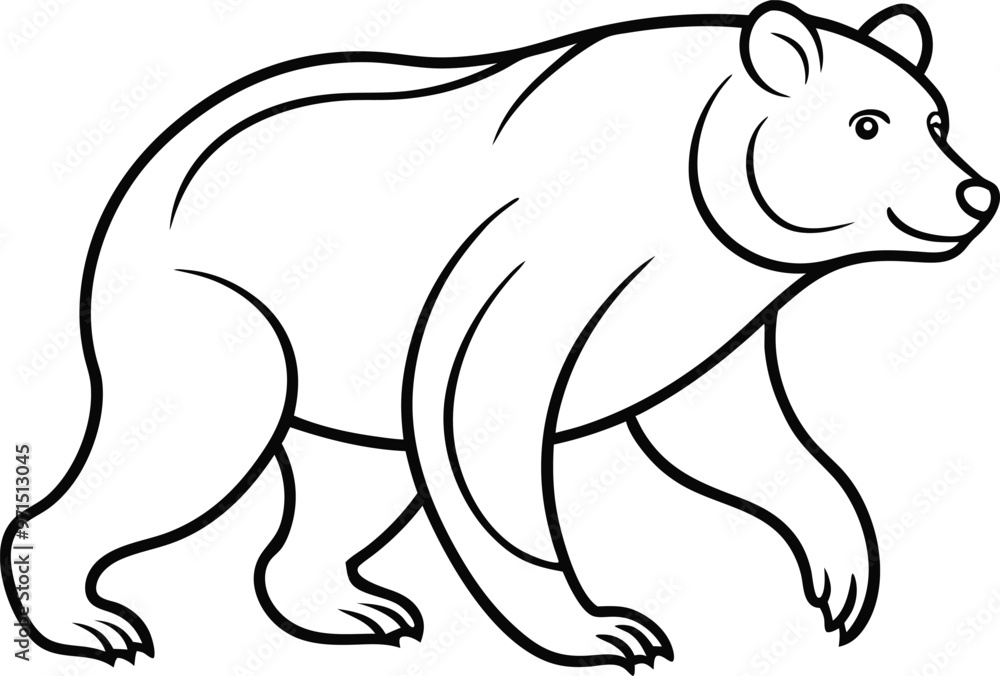 Panda Line Art Vector Illustration Panda Line Art Vector Illustration