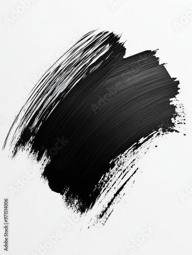 black splaches an a white background photo