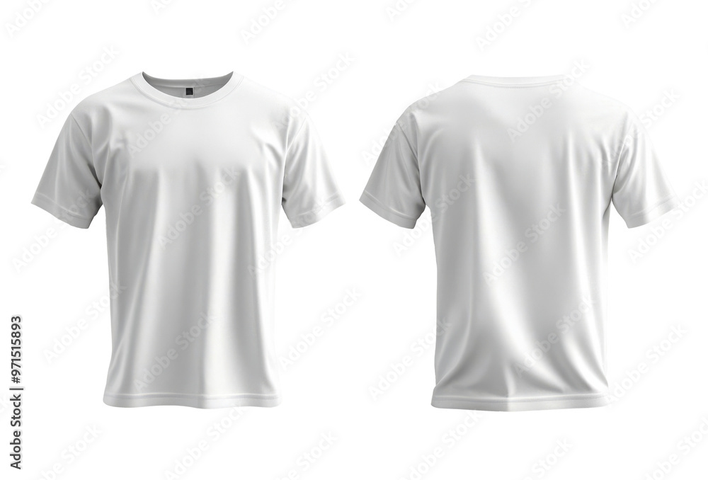 White T-shirt with short sleeves in front and back. Transparent bottom White T-shirt with short sleeves in front and back. Transparent bottom