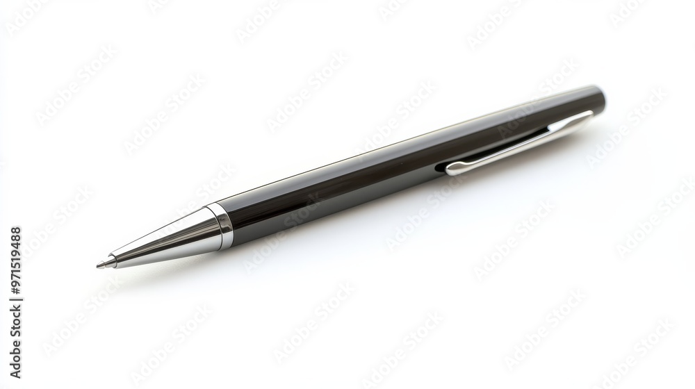 Black Pen on White Background, Pen , Writing , Office Supply Black Pen on White Background, Pen , Writing , Office Supply