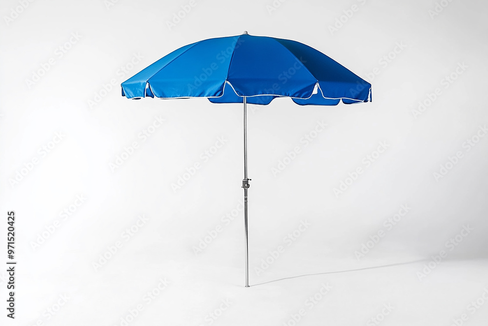 Fototapeta premium Photograph of a beach umbrella with a pole
