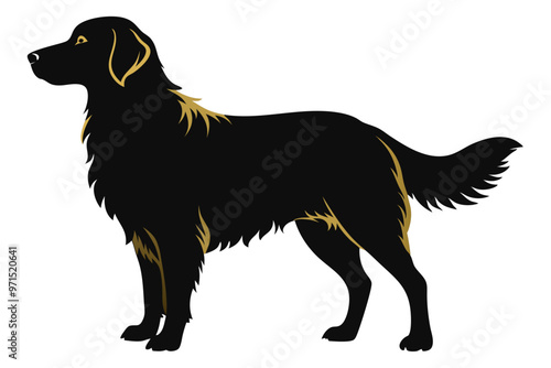 Dog silhouette vector