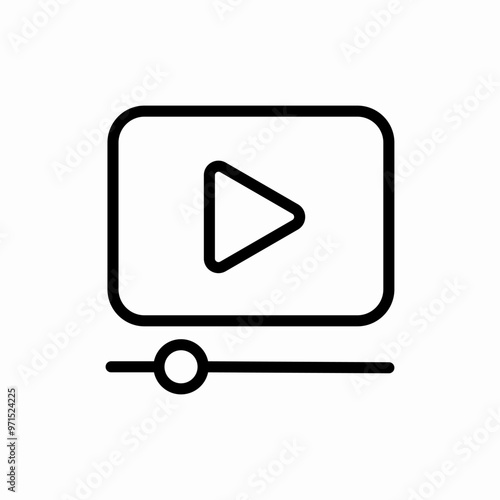 video player icon sign vector