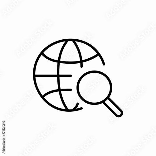 web search internet icon sign vector