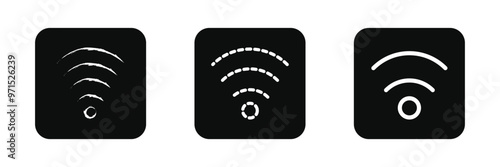 Wi Fi icon vector set. wireless illustration sign collection. Eps 10.