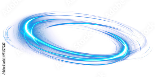 PNG Glowing blue light swirl