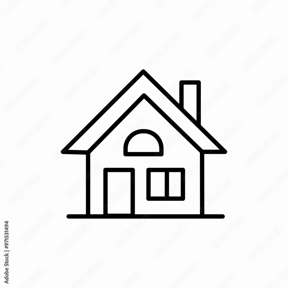 house real estate property icon sign vector house real estate property icon sign vector