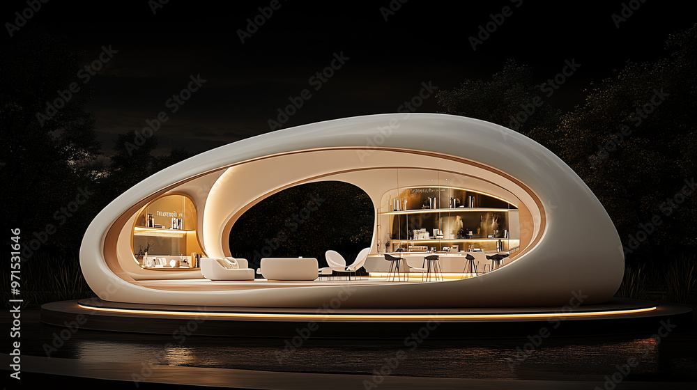 Obraz premium An angular little compact house