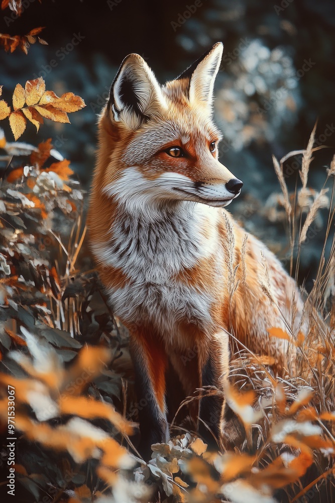Fototapeta premium Fox in grass
