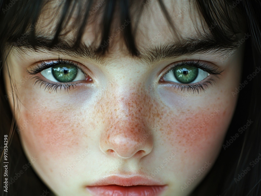 Fototapeta premium Woman with freckles