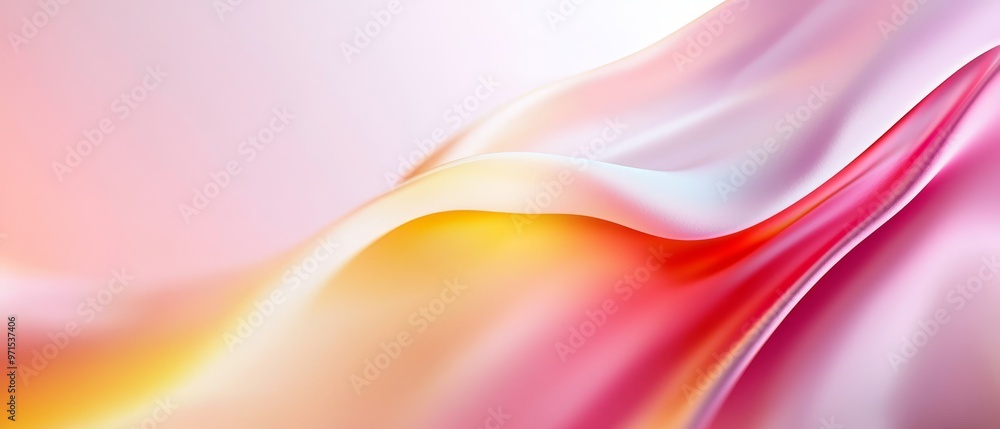A tight shot of a pink-yellow blend backdrop, featuring a softly focused lower portion of an indistinct image A tight shot of a pink-yellow blend backdrop, featuring a softly focused lower portion of an indistinct image