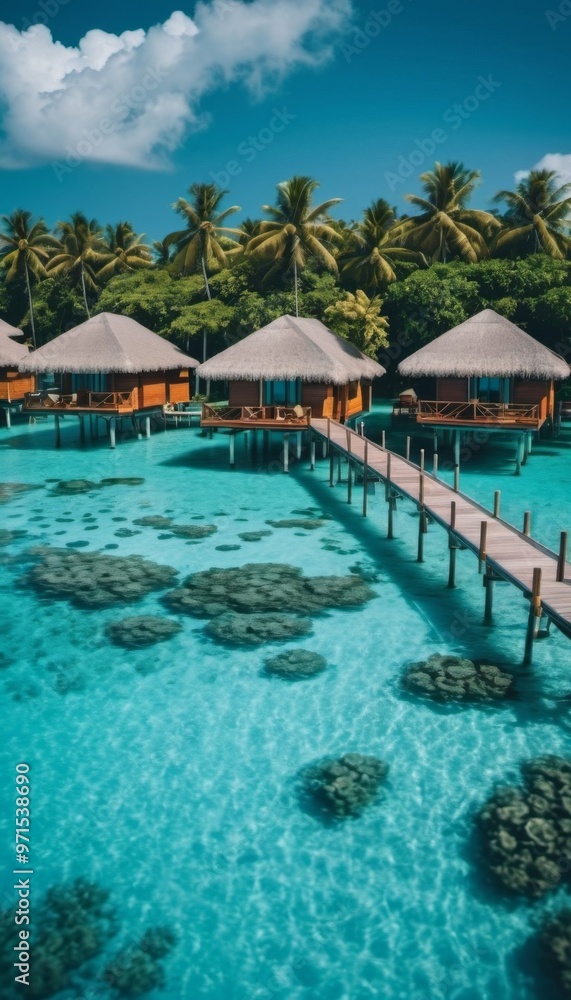 eco villas by the ocean, vertical orientation, phone background, ai generated, ai eco villas by the ocean, vertical orientation, phone background, ai generated, ai