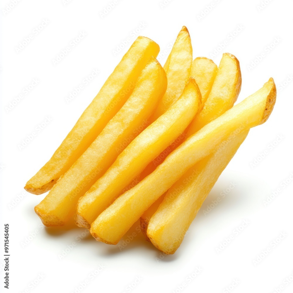 Close-up of a Pile of Golden French Fries Close-up of a Pile of Golden French Fries