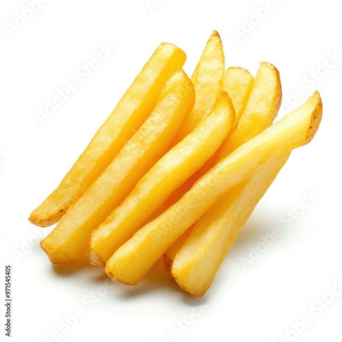 Close-up of a Pile of Golden French Fries