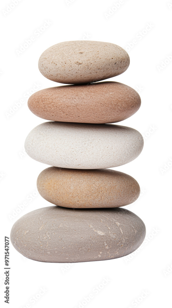 Stacked smooth stones for Zen balance, showcasing a vertical arrangement of rounded stones in various natural colors, symbolizing harmony and tranquility. Isolated on transparent background, png. Stacked smooth stones for Zen balance, showcasing a vertical arrangement of rounded stones in various natural colors, symbolizing harmony and tranquility. Isolated on transparent background, png.