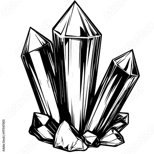 Crystals Vector