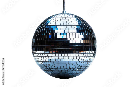 Wallpaper Mural Disco ball full body, centered, isolated against a pristine white background, stock photography style, high-quality, reflecting light to create a sense of depth, ultra vibrant Torontodigital.ca