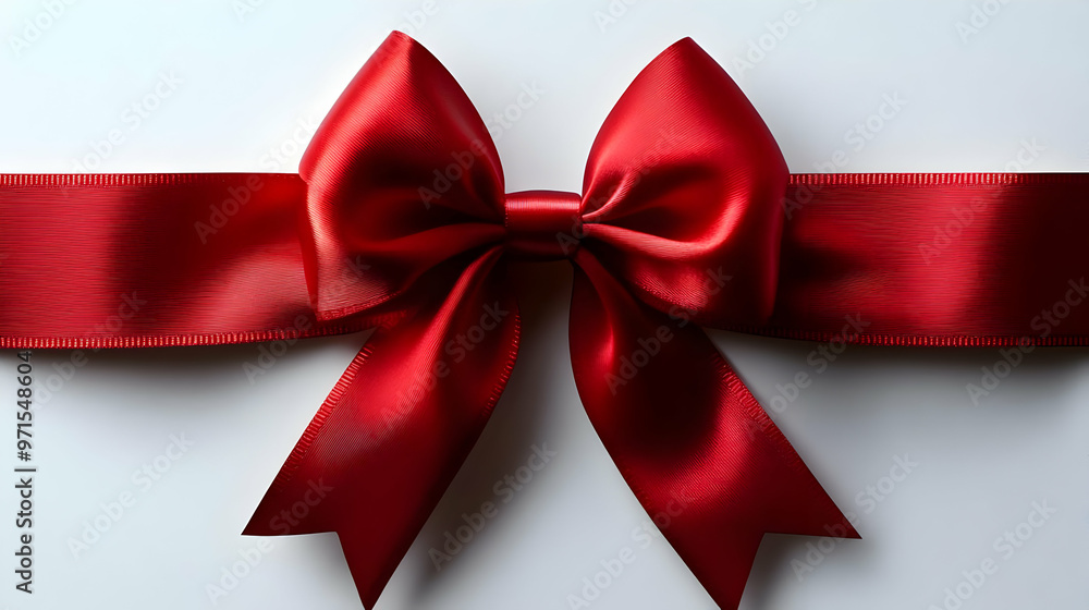 A vibrant red satin bow tied on a ribbon, symbolizing celebration and gifting. A vibrant red satin bow tied on a ribbon, symbolizing celebration and gifting.