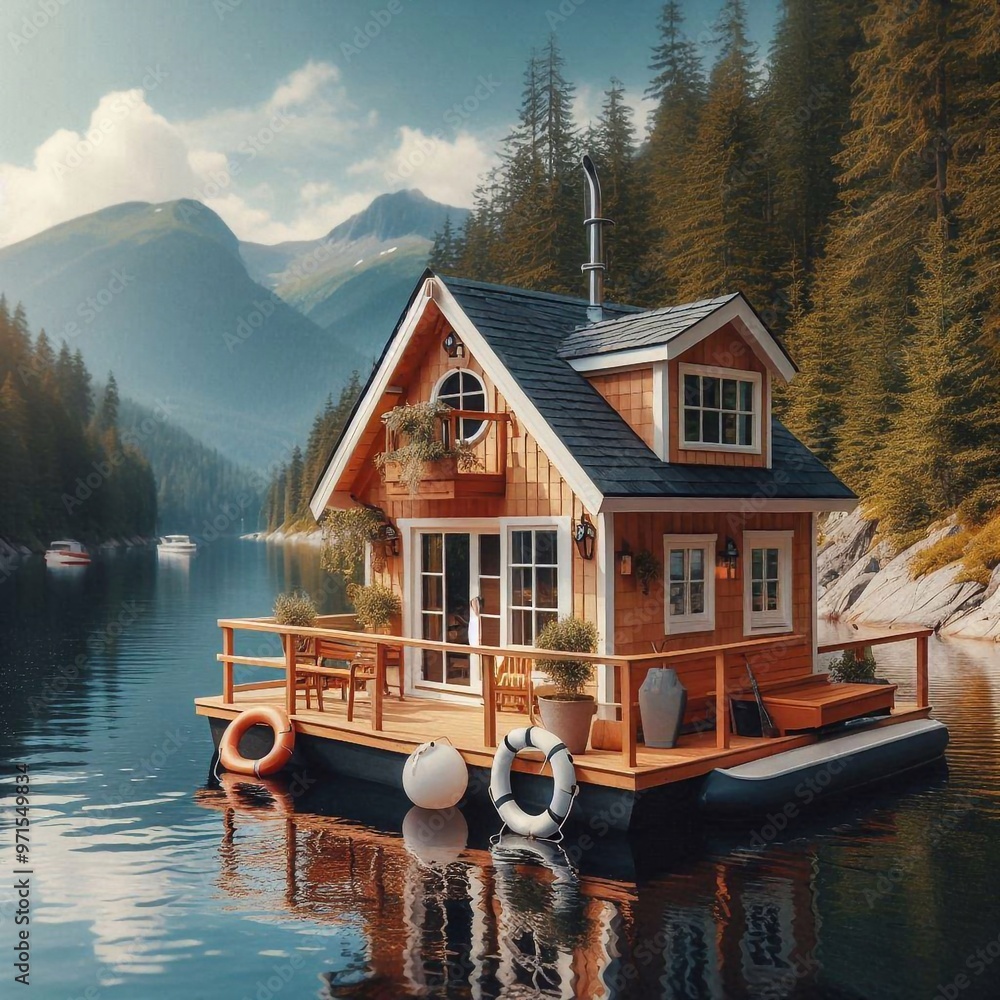 Obraz premium Hausboot