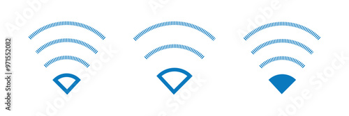 Wi Fi icon vector set. wireless illustration sign collection. Eps 10.