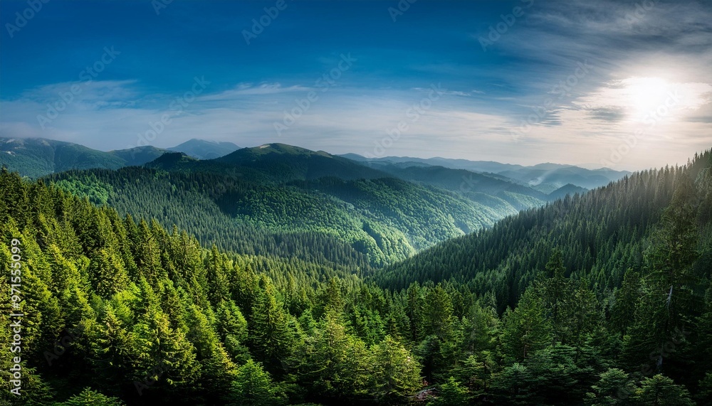 Fototapeta premium morning in the mountains