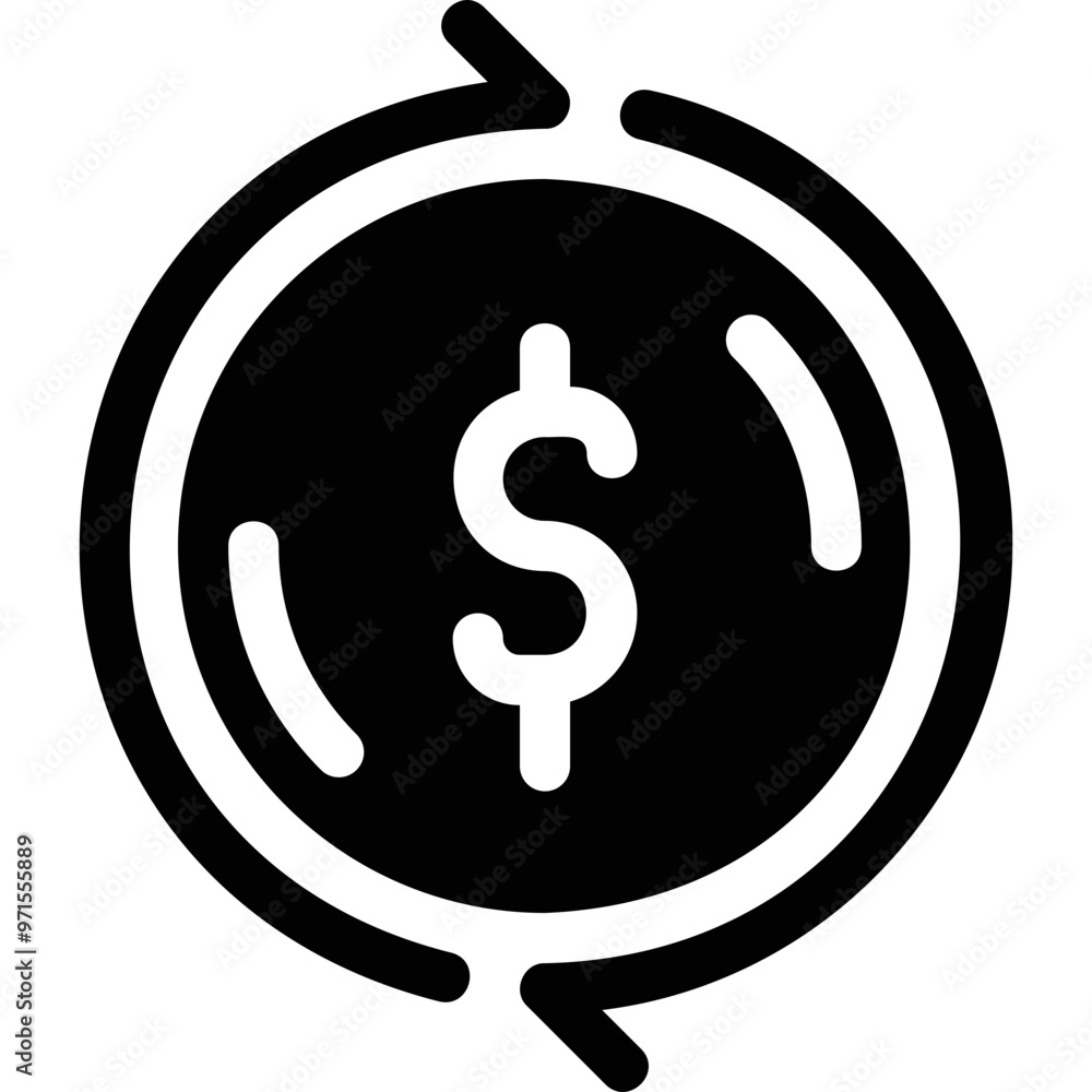 Simple vector icon currency exchange Simple vector icon currency exchange
