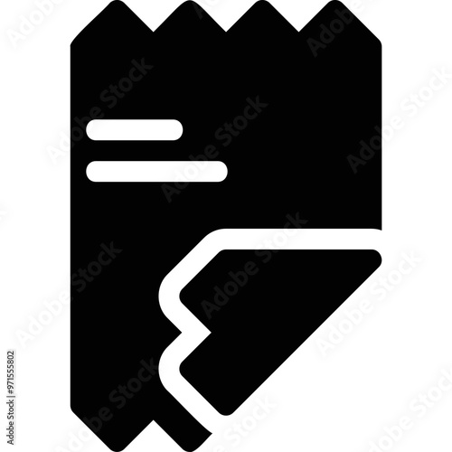 Simple vector icon pay check