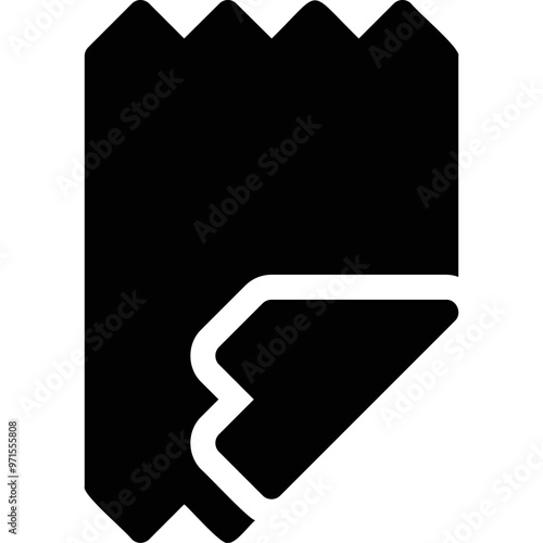 Simple vector icon blank pay slip