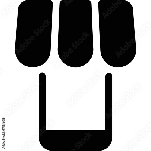 Simple vector icon phone store