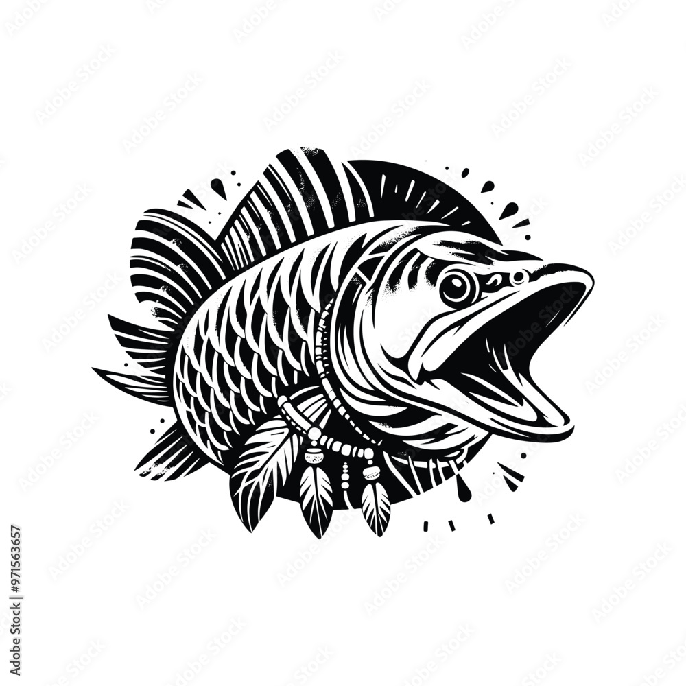 Arowana fish in bohemian Arowana fish in bohemian