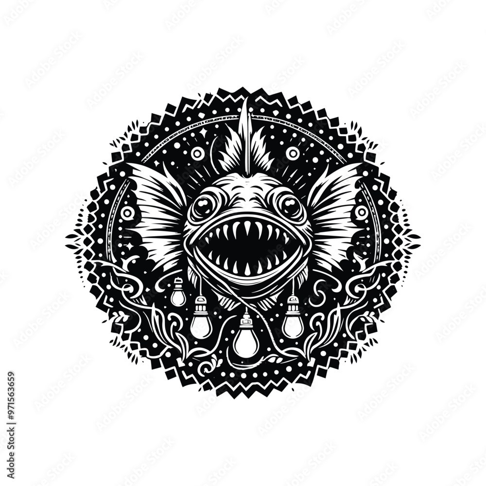 Anglerfish in bohemian Anglerfish in bohemian