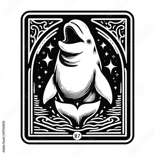 Beluga in Tarot card