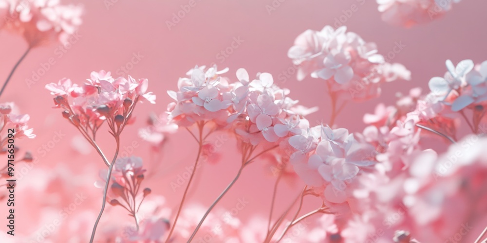 Pink flower bouquet close-up, Pink flower bouquet close-up,